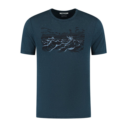 Blue Loop M Pure Waves T-Shirt, Blue